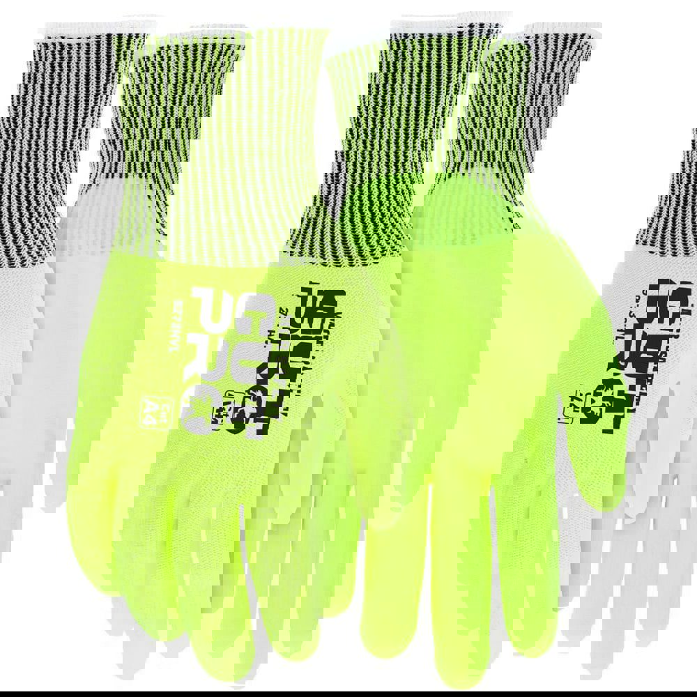 Cut, Puncture & Abrasive-Resistant Gloves: Size L, ANSI Cut A4, ANSI Puncture 3, Foam Nitrile, HPPE